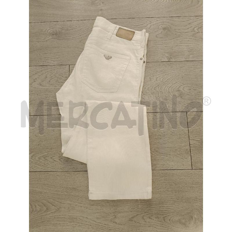 PANTALONE UOMO ARMANI JEANS BIANCO LINO | Mercatino dell'Usato Roma gregorio vii 3