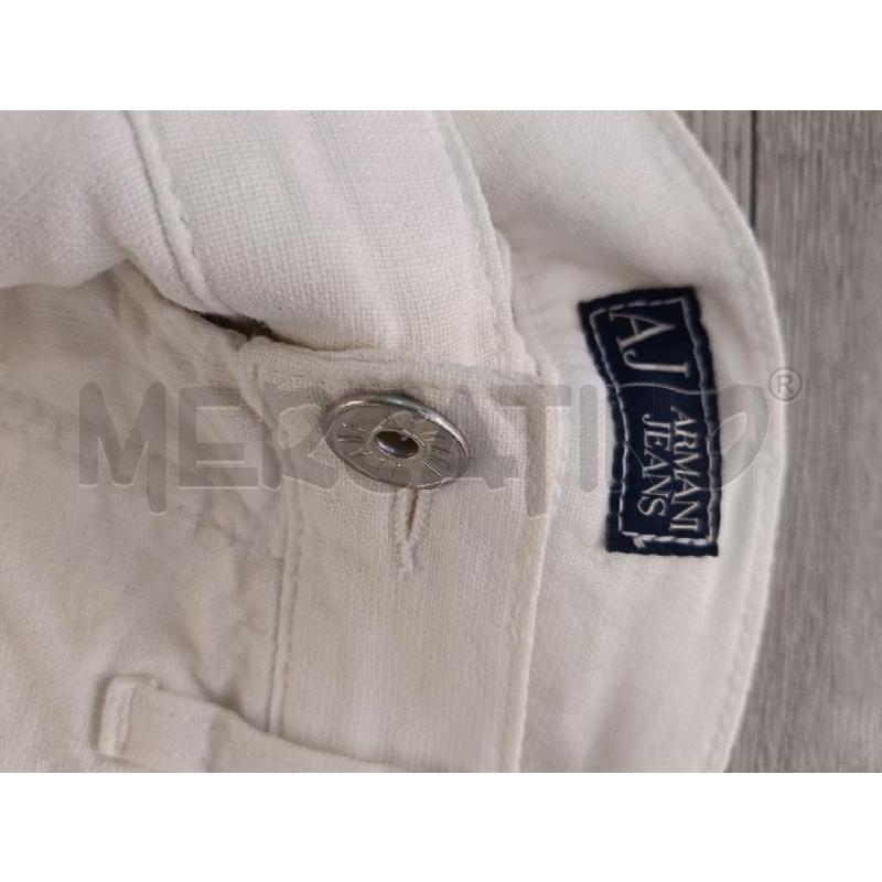 PANTALONE UOMO ARMANI JEANS BIANCO LINO | Mercatino dell'Usato Roma gregorio vii 4