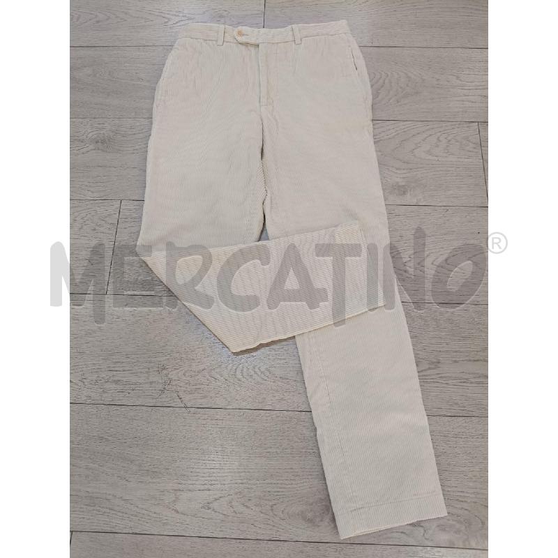 PANTALONE UOMO BURBERRY CREMA A COSTE  | Mercatino dell'Usato Roma gregorio vii 2
