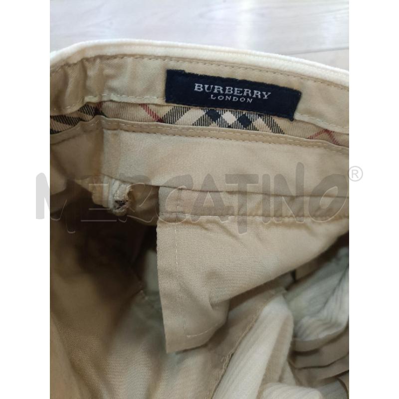PANTALONE UOMO BURBERRY CREMA A COSTE  | Mercatino dell'Usato Roma gregorio vii 3