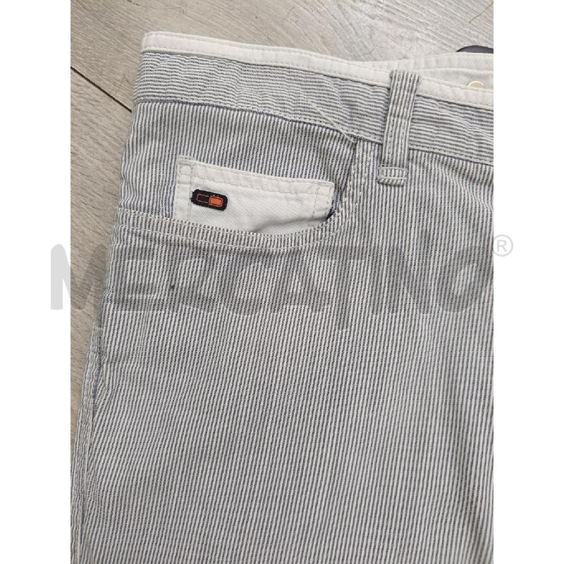 PANTALONE UOMO CORNELIANI RIGATO AVIO BIANCO  | Mercatino dell'Usato Roma gregorio vii 2