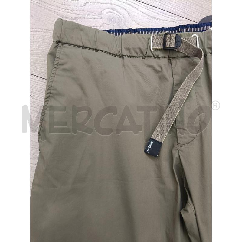 PANTALONE UOMO FEDELI WHITE SAND VERDE MILITARE | Mercatino dell'Usato Roma gregorio vii 2
