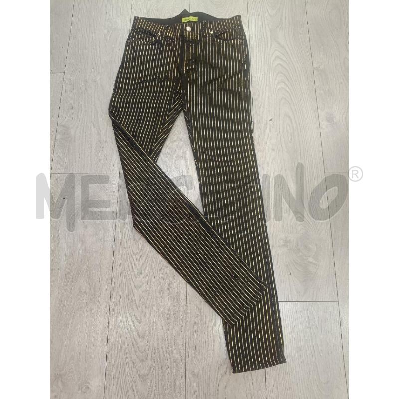 PANTALONE VERSACE JEANS NERI RIGHE ORO  | Mercatino dell'Usato Roma gregorio vii 2