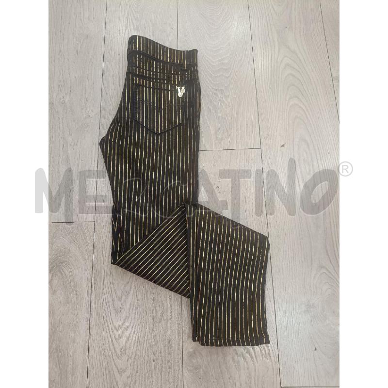 PANTALONE VERSACE JEANS NERI RIGHE ORO  | Mercatino dell'Usato Roma gregorio vii 4