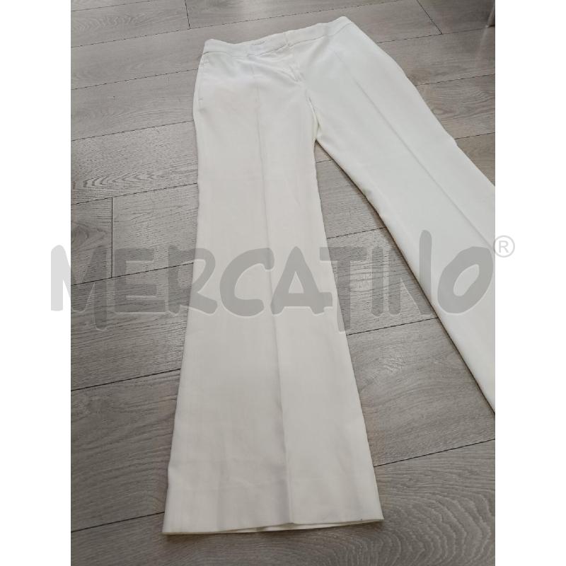 PANTALONE  MAX MARA BIANCO  | Mercatino dell'Usato Roma gregorio vii 2