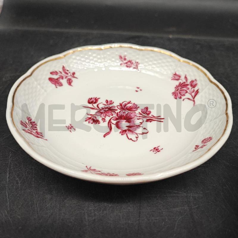 PIATTINO RICHARD GINORI TONDO FIORI ROSSI  | Mercatino dell'Usato Roma gregorio vii 3