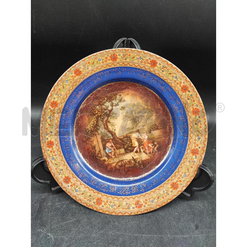 PIATTINO VIENNA BIANCO DORATO SCENA  | Mercatino dell'Usato Roma gregorio vii 1