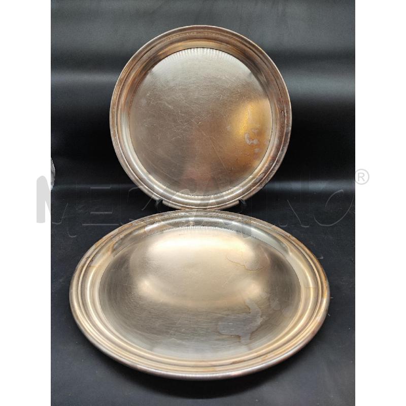 PIATTI COPPIA METALLO BROGGI 35 CM DIAMETRO | Mercatino dell'Usato Roma gregorio vii 1
