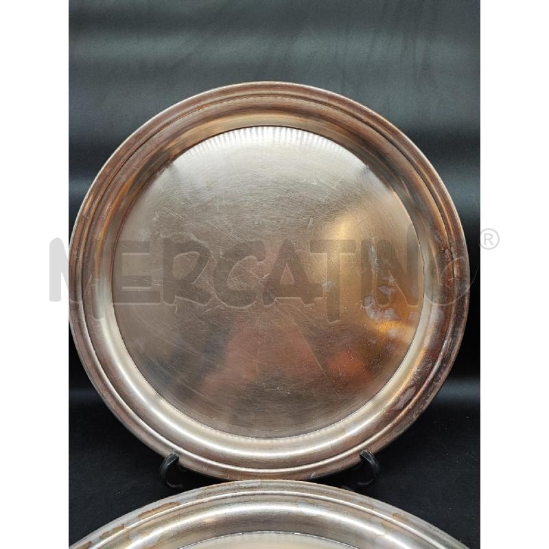 PIATTI COPPIA METALLO BROGGI 35 CM DIAMETRO | Mercatino dell'Usato Roma gregorio vii 2