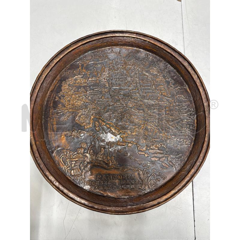 PIATTI GIGANTE RAME MAPPA 49.5 CM | Mercatino dell'Usato Roma gregorio vii 1