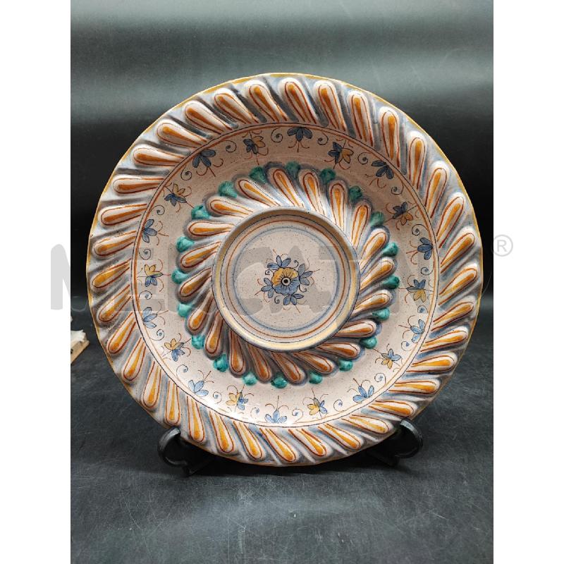 PIATTO BEIGE DERUTA DEC VERDE  | Mercatino dell'Usato Roma gregorio vii 1
