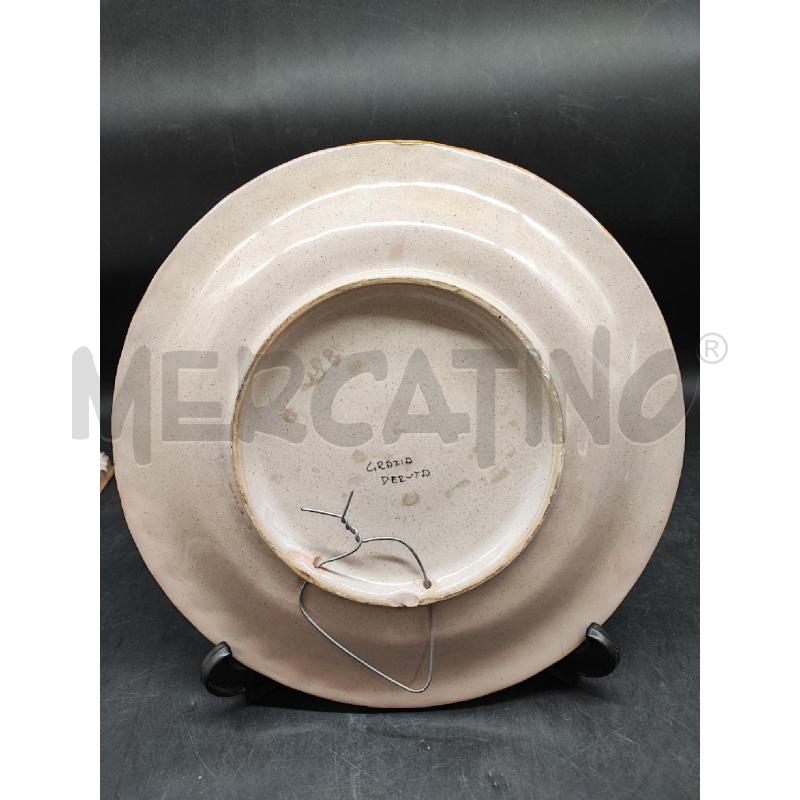 PIATTO BEIGE DERUTA DEC VERDE  | Mercatino dell'Usato Roma gregorio vii 4