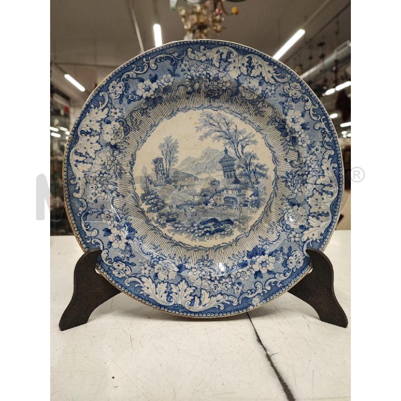 PIATTO BIANCO BLU DACCA PAESAGGIO  | Mercatino dell'Usato Roma gregorio vii 1