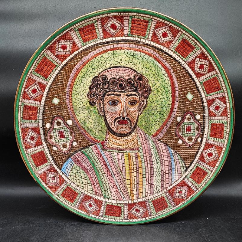 PIATTO GRANDE TIPO MOSAICO DERUTA  | Mercatino dell'Usato Roma gregorio vii 1