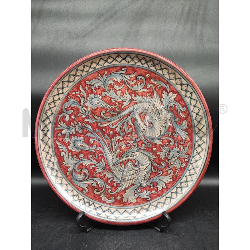PIATTO GUBBIO UCCELLI 33 CM | Mercatino dell'Usato Roma gregorio vii 1