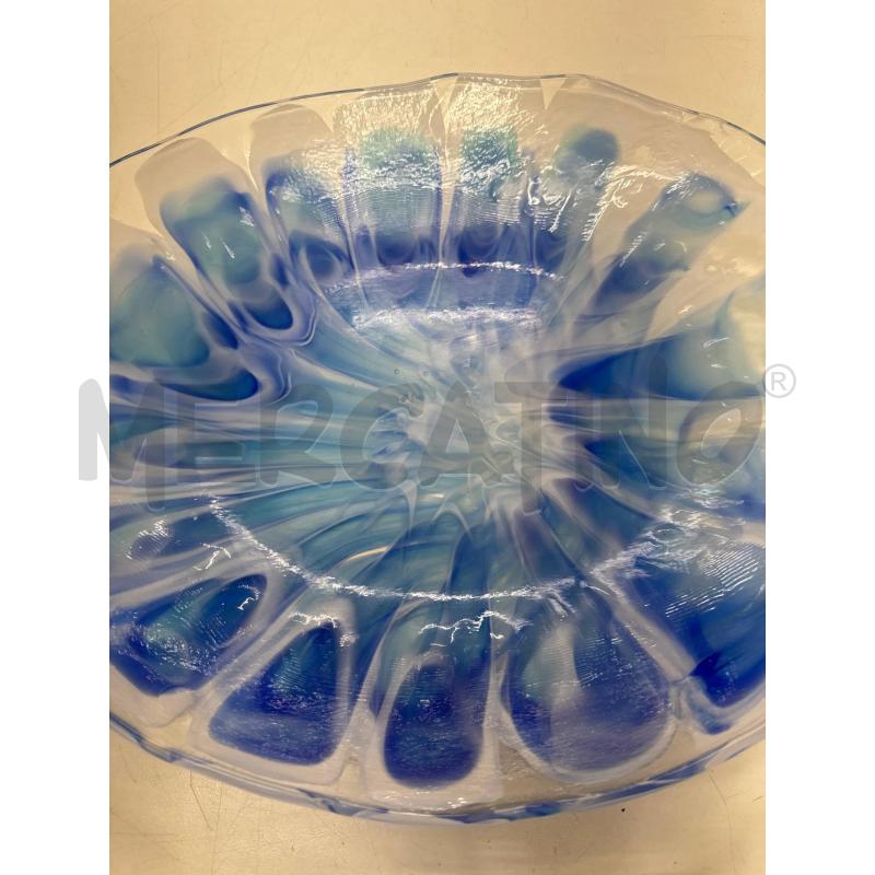 PIATTO MURANO AZZURRO  | Mercatino dell'Usato Roma gregorio vii 3