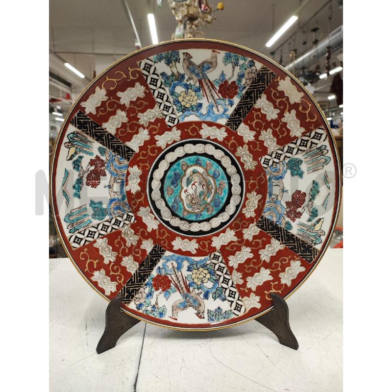 PIATTO ORIENTALE ROSSO UCCELLI GRANDE  | Mercatino dell'Usato Roma gregorio vii 1