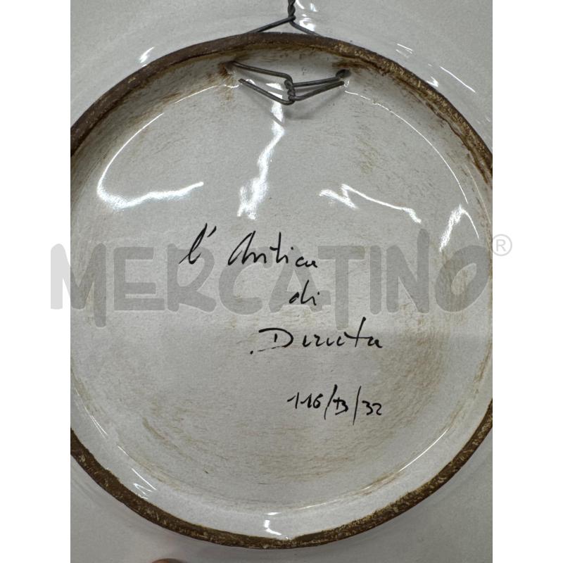 PIATTO PARETE ANTICA DERUTA STEMMA  | Mercatino dell'Usato Roma gregorio vii 3