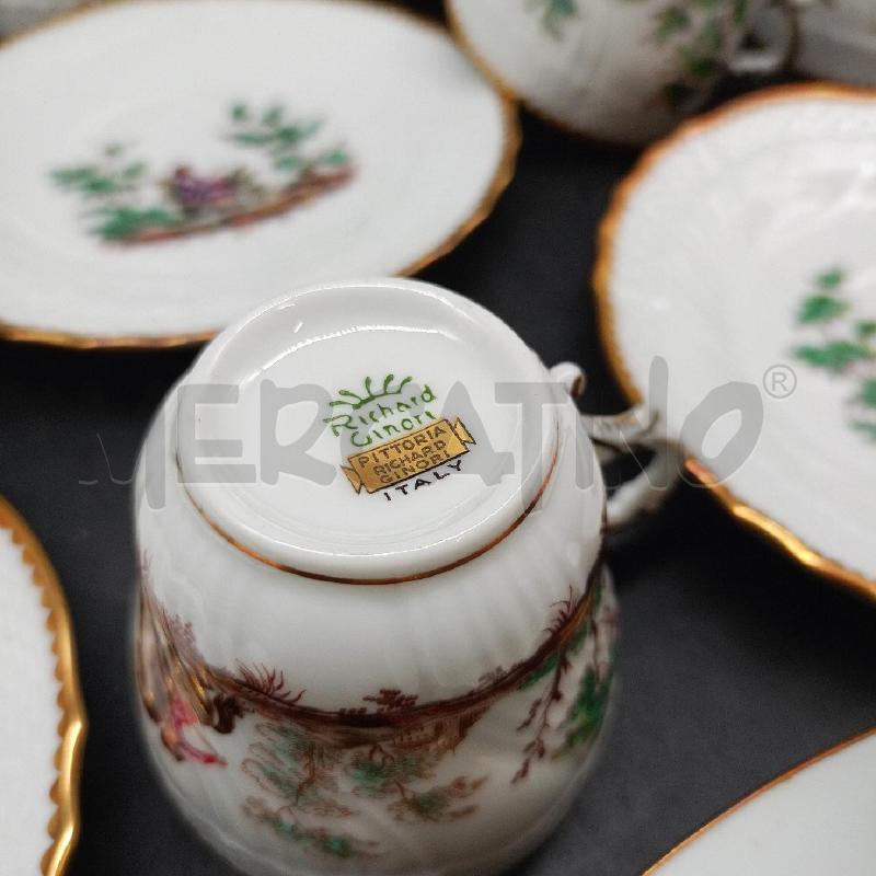 PITTORIA RICHARD GINORI CAFFE 9 PZ + PIATTINI | Mercatino dell'Usato Roma gregorio vii 4