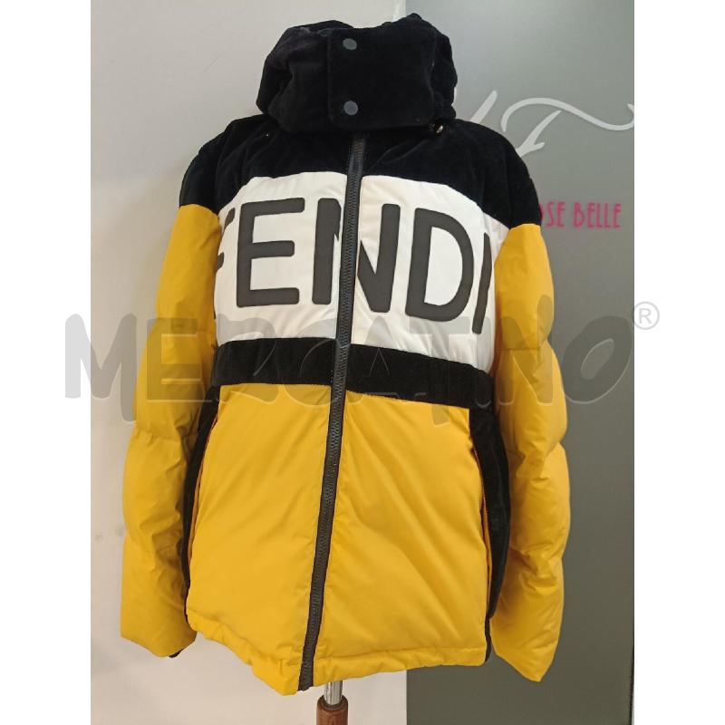 PIUMINO UOMO FENDI GIALLO BIANCO VELLUTO NERO | Mercatino dell'Usato Roma gregorio vii 1