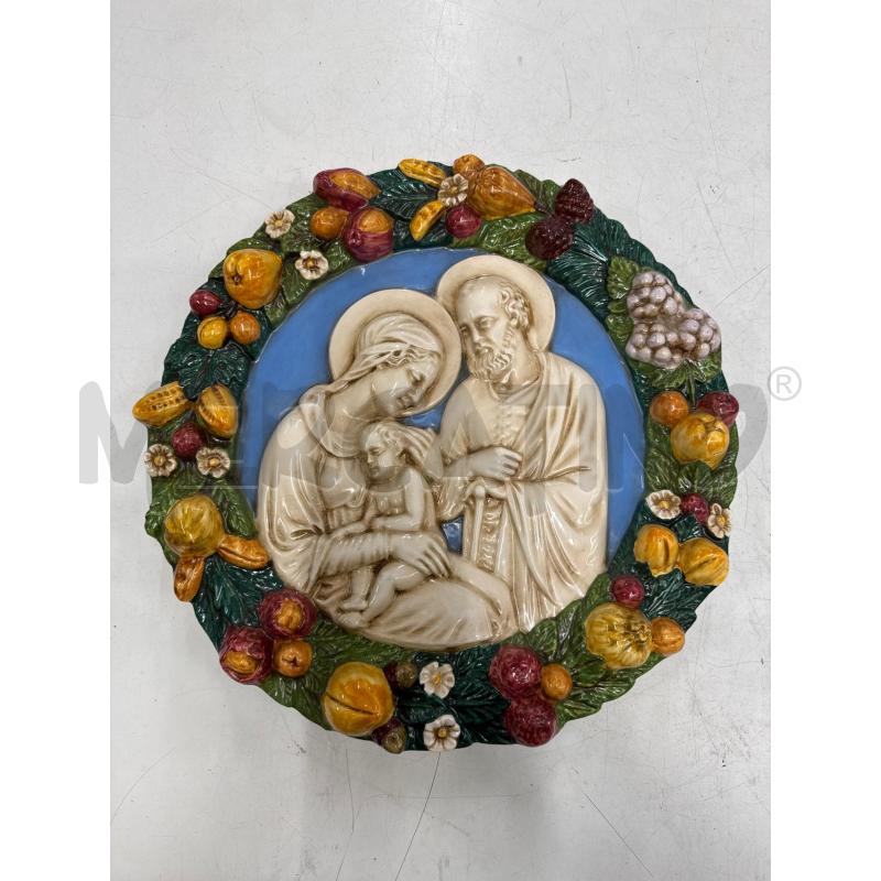 PLACCA DERUTA DIP RELIGIOSA 37 CM | Mercatino dell'Usato Roma gregorio vii 1