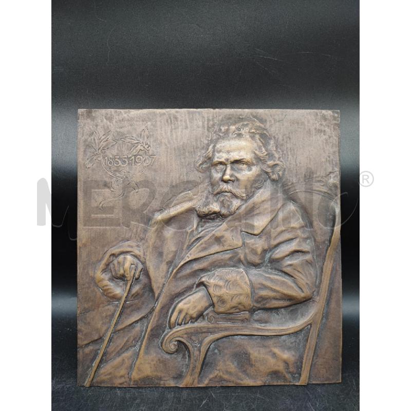 PLACCA OTTONE GIOSUE CARDUCCI  | Mercatino dell'Usato Roma gregorio vii 1