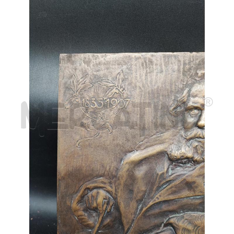PLACCA OTTONE GIOSUE CARDUCCI  | Mercatino dell'Usato Roma gregorio vii 2
