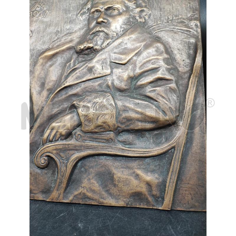 PLACCA OTTONE GIOSUE CARDUCCI  | Mercatino dell'Usato Roma gregorio vii 3
