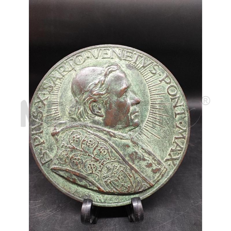PLACCA PAPA PIO X MISTRUZZI  | Mercatino dell'Usato Roma gregorio vii 1