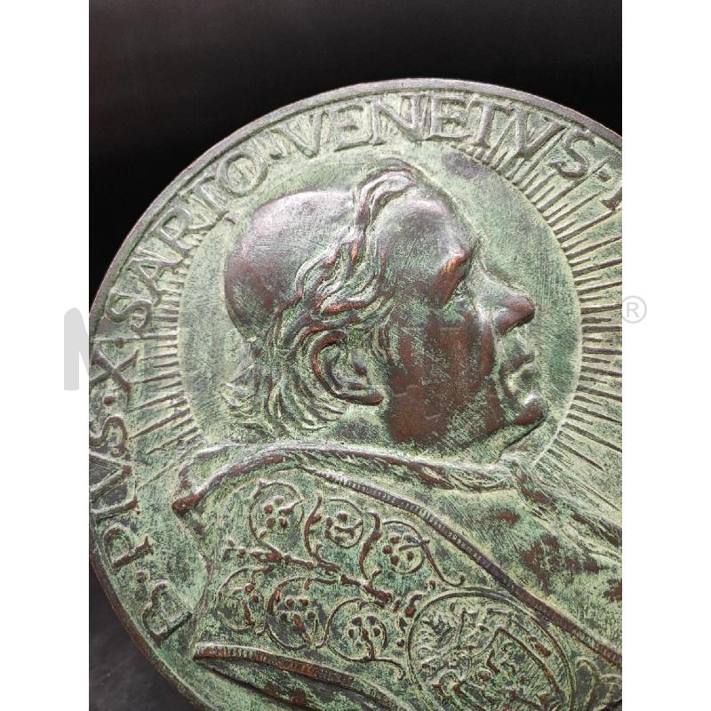 PLACCA PAPA PIO X MISTRUZZI  | Mercatino dell'Usato Roma gregorio vii 2
