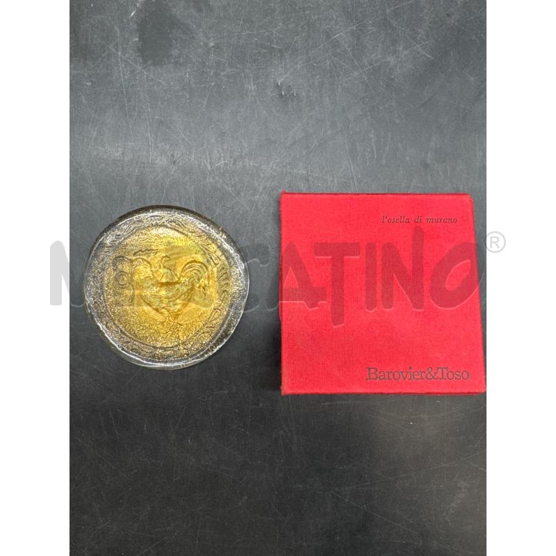 PLACCA TONDA MURANO TOSO BAROVIER  | Mercatino dell'Usato Roma gregorio vii 1