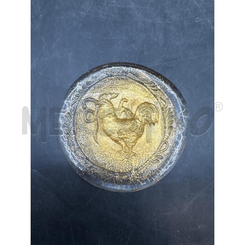 PLACCA TONDA MURANO TOSO BAROVIER  | Mercatino dell'Usato Roma gregorio vii 2