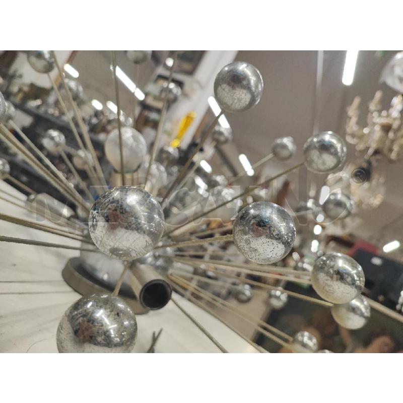 PLAFONIERA 6L SPACE AGE PALLINE CROMATE  | Mercatino dell'Usato Roma gregorio vii 2