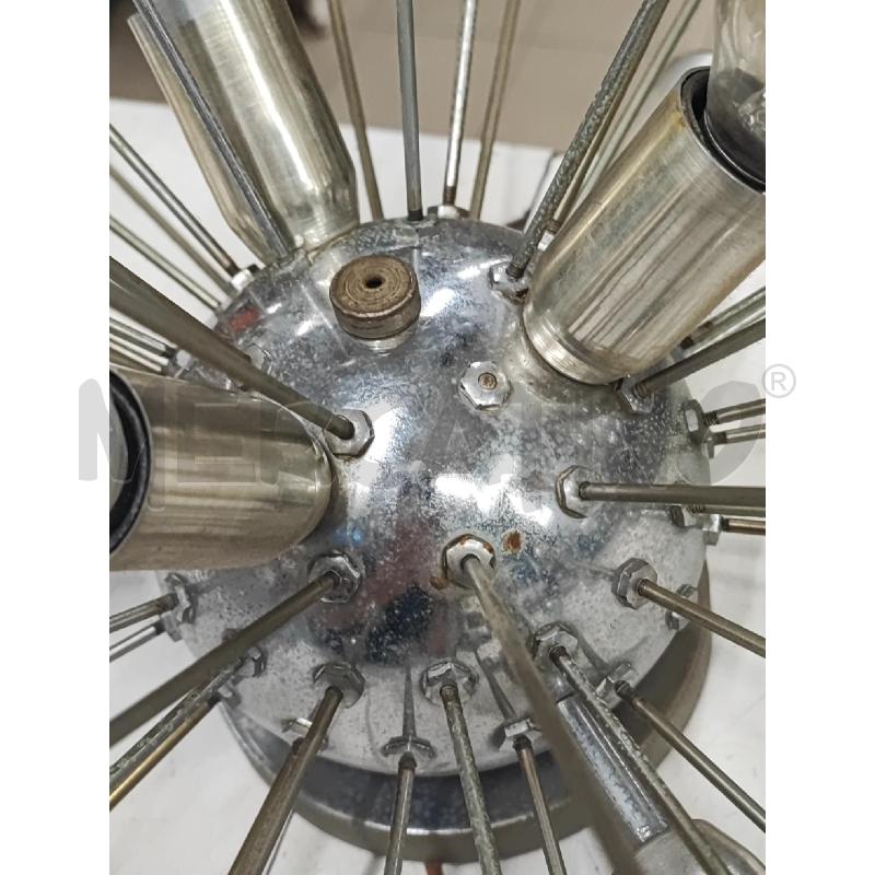 PLAFONIERA 6L SPACE AGE PALLINE CROMATE  | Mercatino dell'Usato Roma gregorio vii 3