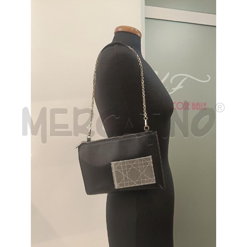 POCHETTE DIOR NERA E ARGENTO | Mercatino dell'Usato Roma gregorio vii 5