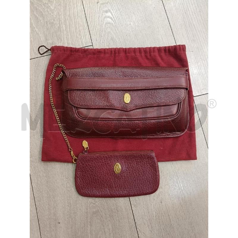 POCHETTE MUST DE CARTIER BORDEAUX | Mercatino dell'Usato Roma gregorio vii 1