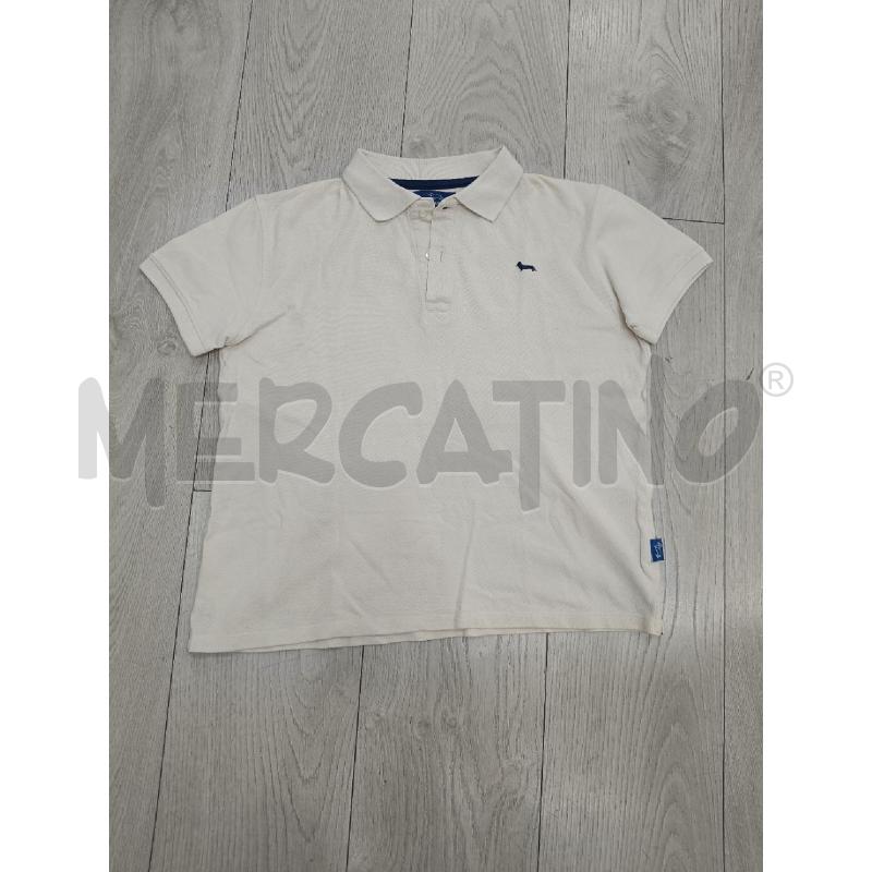 POLO BAMBINO HARMONT&BLAINE BEIGE LOGO BLU | Mercatino dell'Usato Roma gregorio vii 1