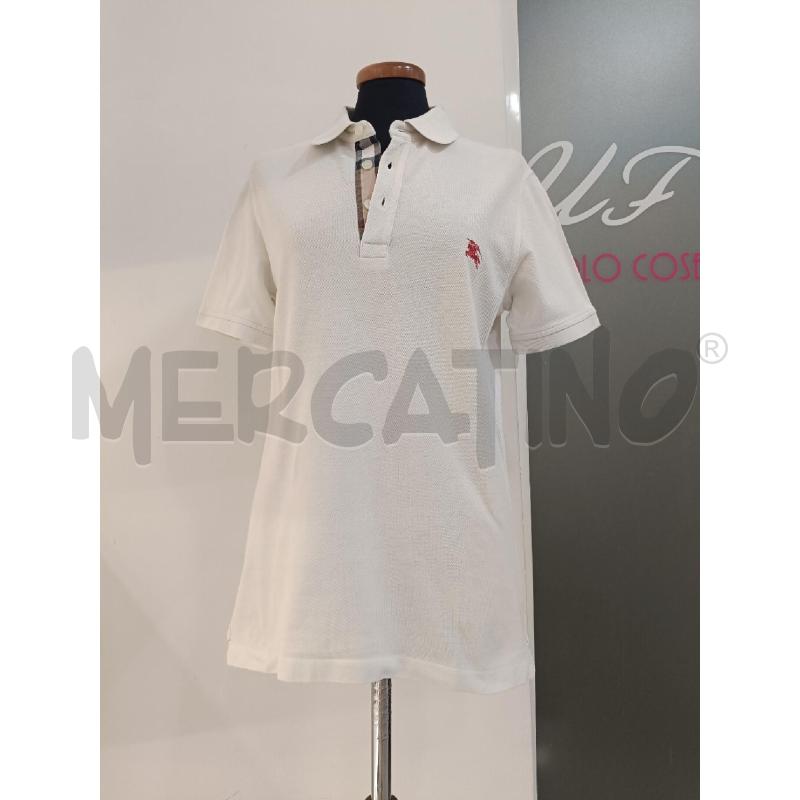 POLO UOMO BURBERRY BIANCA | Mercatino dell'Usato Roma gregorio vii 1