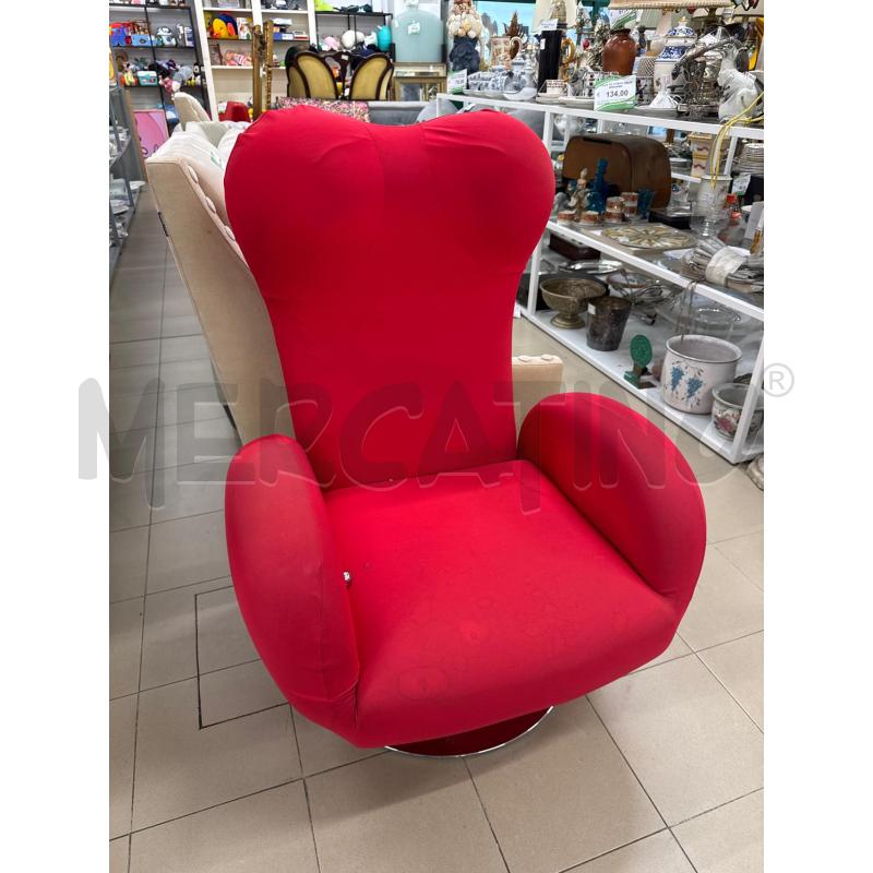 POLTRONA TONON HEARTHBREAKER ROSSA | Mercatino dell'Usato Roma gregorio vii 1