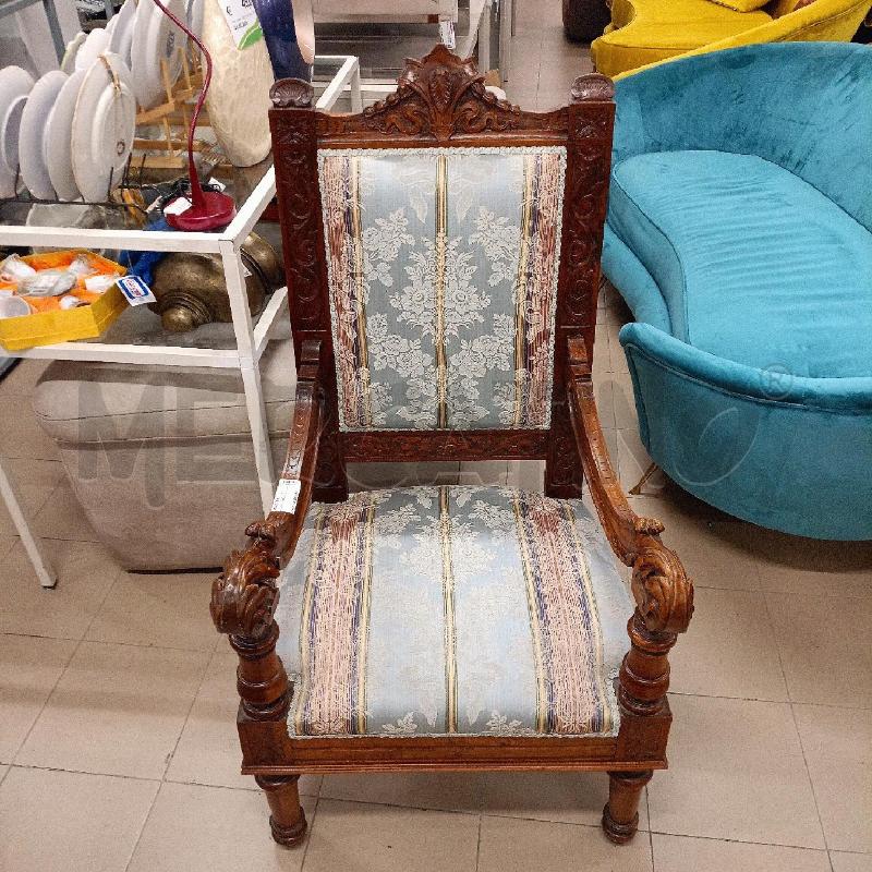 POLTRONA TRONO LEGNO | Mercatino dell'Usato Roma gregorio vii 1