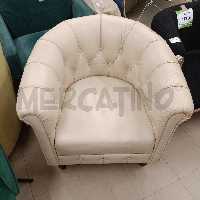 POLTRONA T CHEESTER BIANCA | Mercatino dell'Usato Roma gregorio vii 1