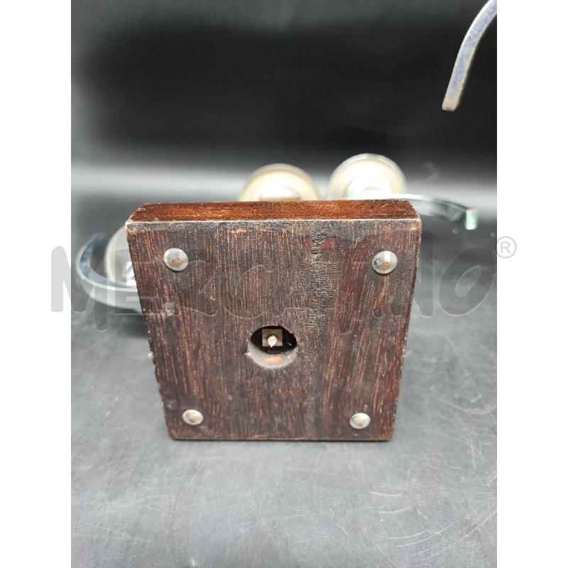 PORTA CANDELA DECO COPPIA LEGNO CROMO  | Mercatino dell'Usato Roma gregorio vii 3