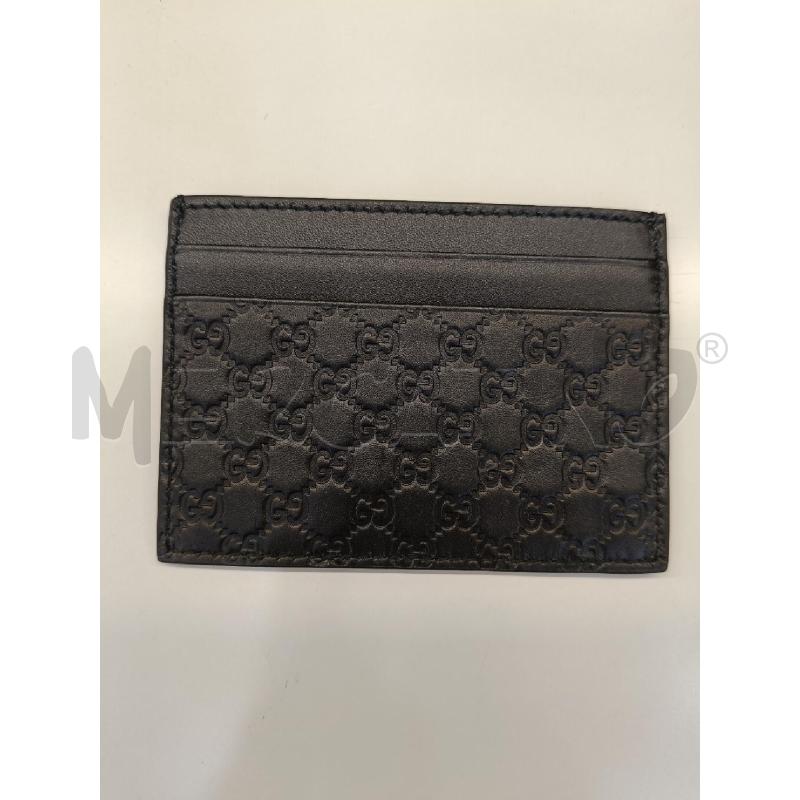 PORTA CARTE GUCCI MONOGRAM NERO PELLE | Mercatino dell'Usato Roma gregorio vii 1