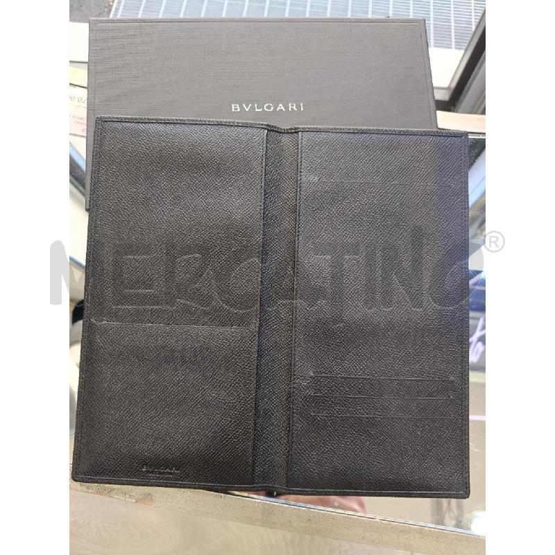 PORTA DOCUMENTI BULGARI PELLE NERO  | Mercatino dell'Usato Roma gregorio vii 2
