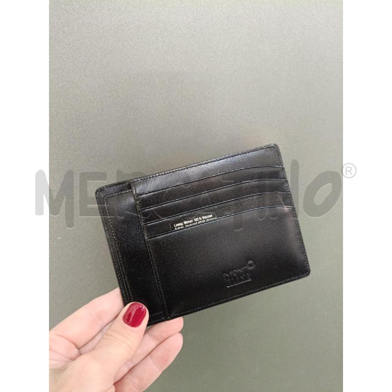 PORTA FOGLIO MONT BLANC NERO | Mercatino dell'Usato Roma gregorio vii 3