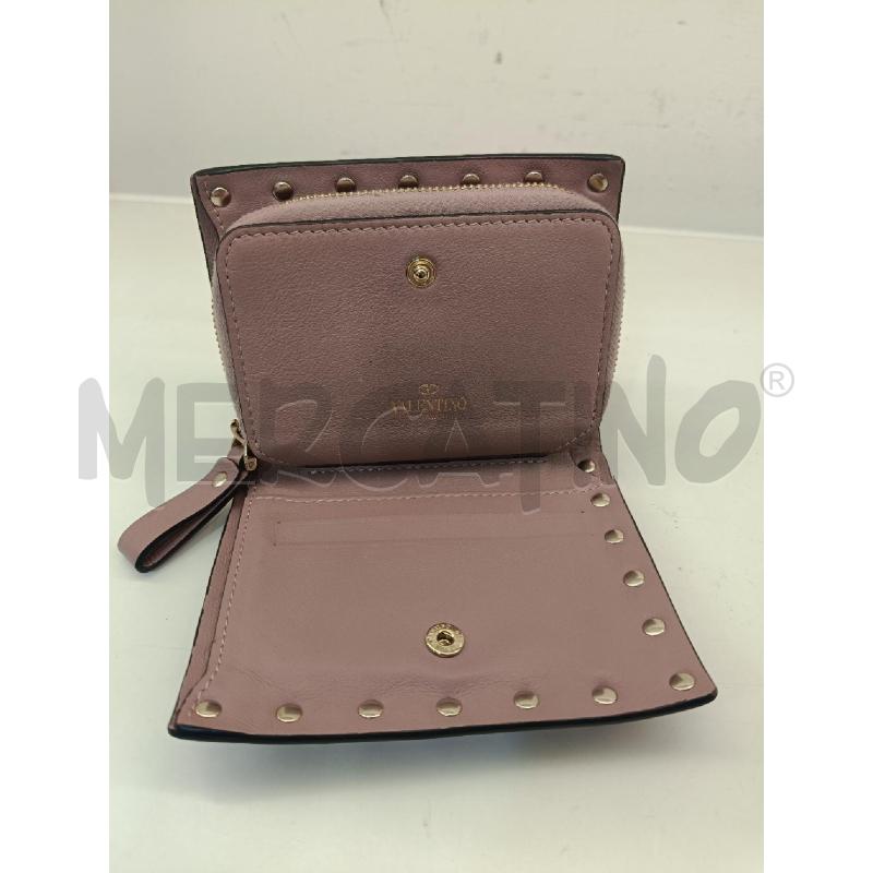 PORTA FOGLIO VALENTINO GARAVANI POUDRE ROCKSTUD  | Mercatino dell'Usato Roma gregorio vii 3