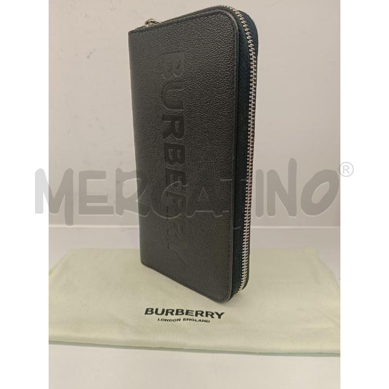 PORTA FOGLI BURBERRY NERO  | Mercatino dell'Usato Roma gregorio vii 4