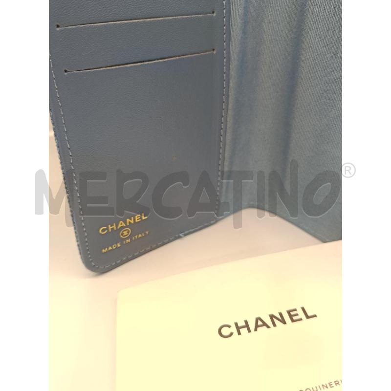 PORTA PASSAPORTO/CARTE CHANEL DENIM VIP GIFT  | Mercatino dell'Usato Roma gregorio vii 3