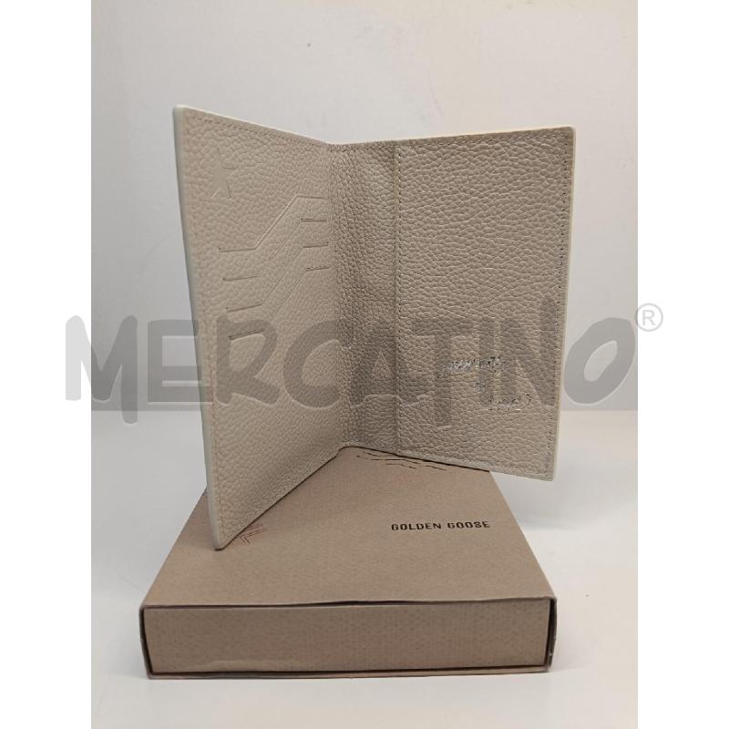 PORTA PASSAPORTO GOLDEN GOOSE BEIGE PELLE MARTELLATA | Mercatino dell'Usato Roma gregorio vii 2