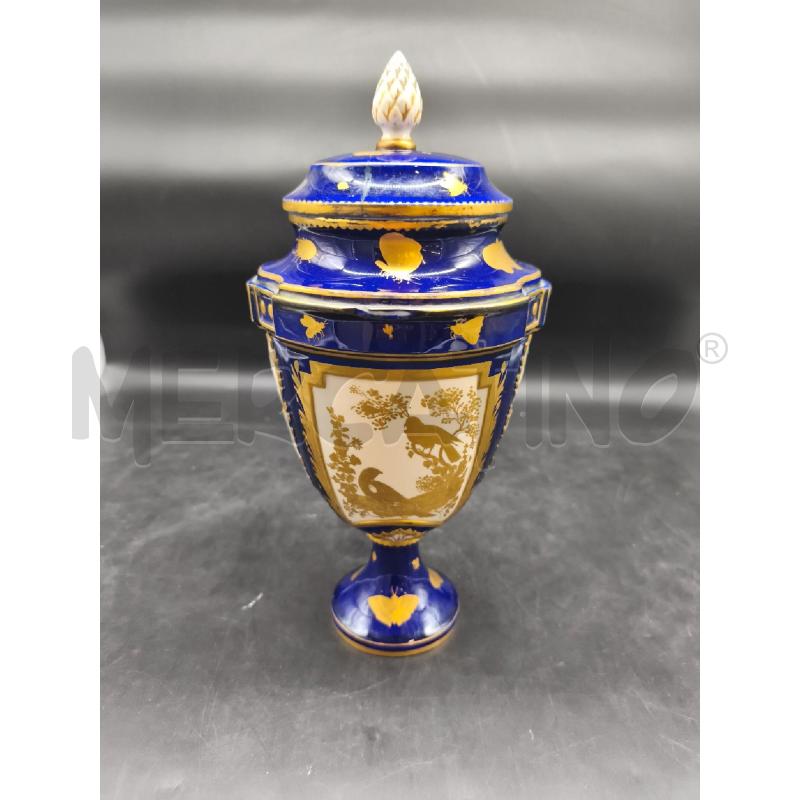 POTICHE VASO BLU E DOR TAPPO DA RIV  | Mercatino dell'Usato Roma gregorio vii 1